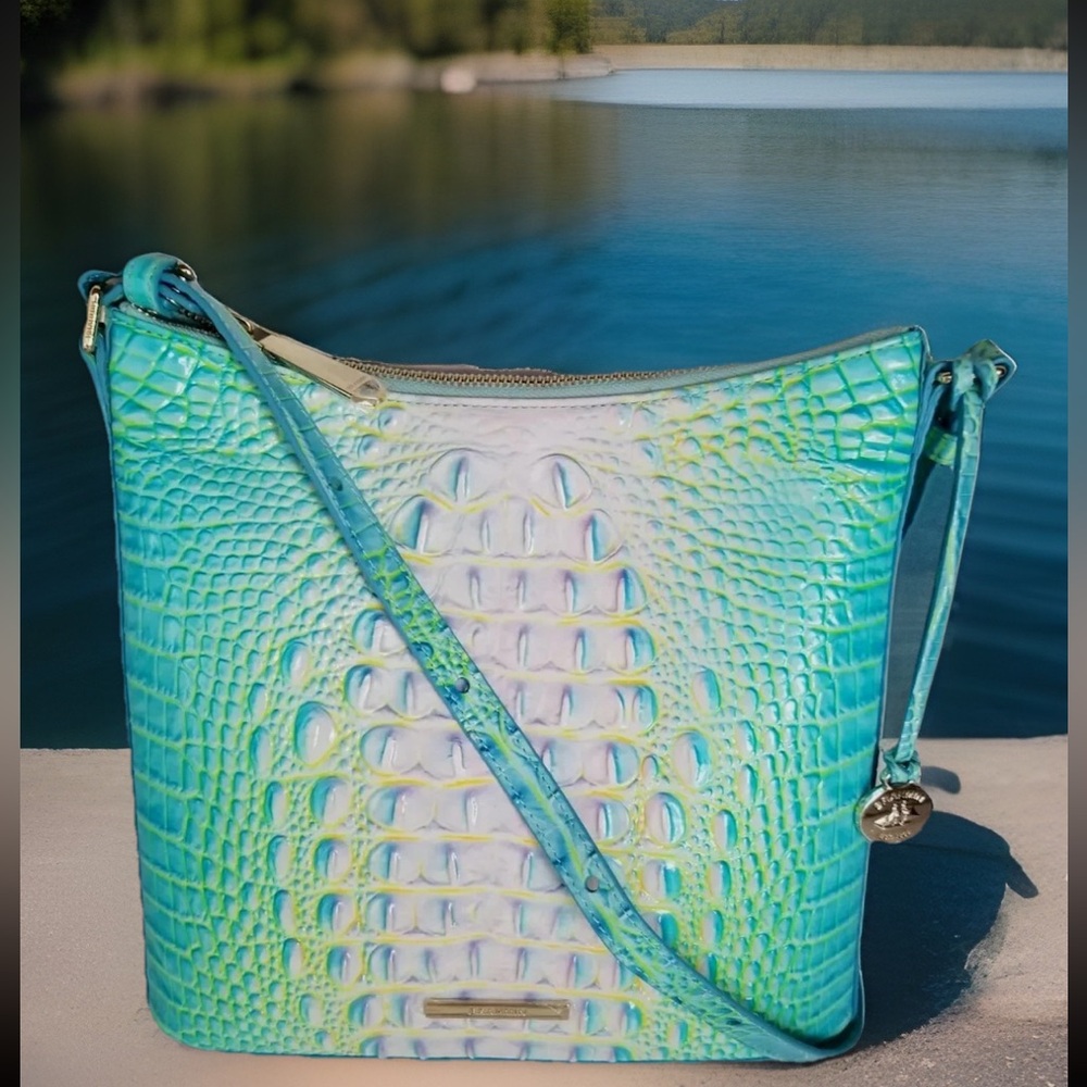 SOLD! π BRAHMIN KATIE COTTON CANDY π OMBRE CROSSBODY SHOULDER BAG ππ - Picture 4 of 16